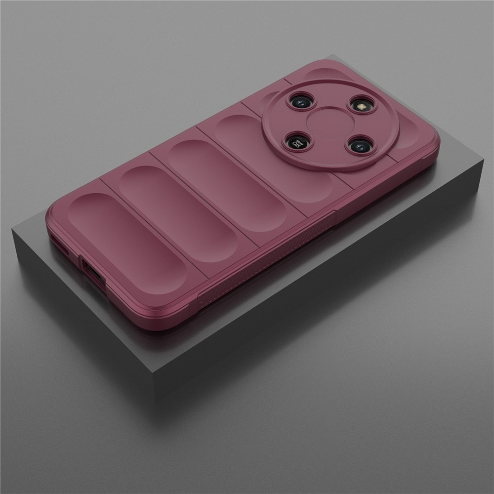 Rugg odolný gélový obal na Honor Magic 8 Lite 5G - vínový