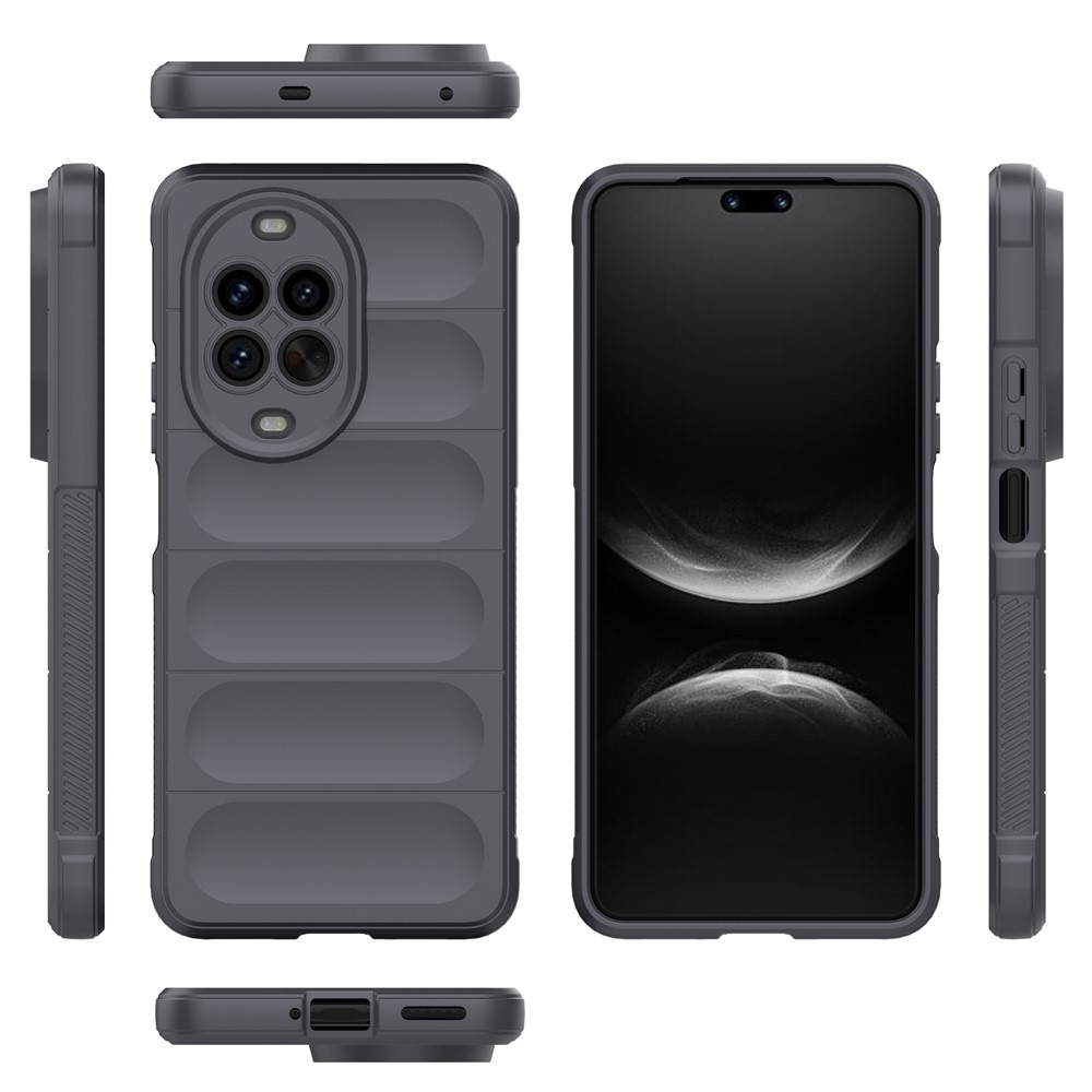 Rugg odolný gélový obal na Huawei Nova 14 Pro 5G - tmavosivý