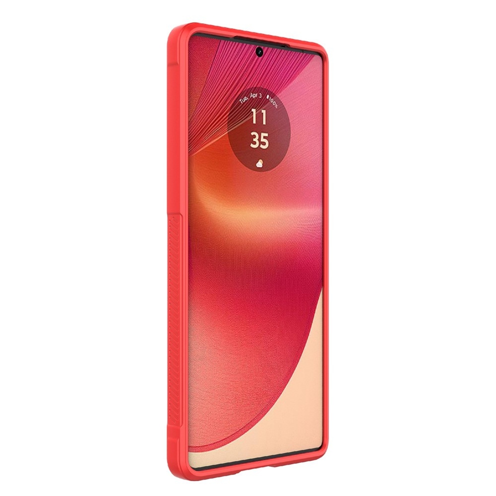 Rugg odolný gélový obal na Motorola Edge 50 Fusion 5G - červený