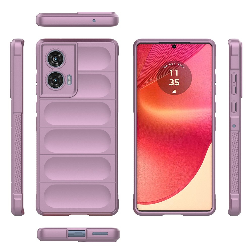 Rugg odolný gélový obal na Motorola Edge 50 Fusion 5G - svetlofialový