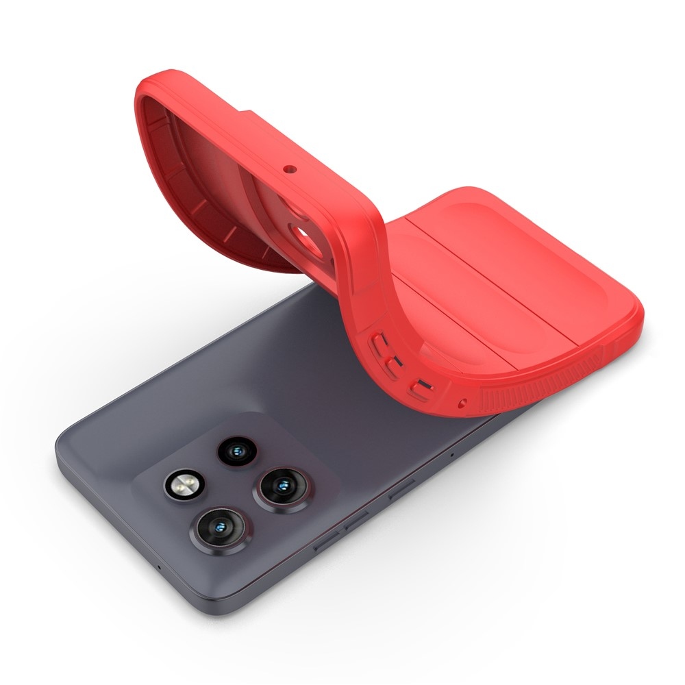 Rugg odolný gélový obal na Motorola Edge 50 Neo 5G - červený