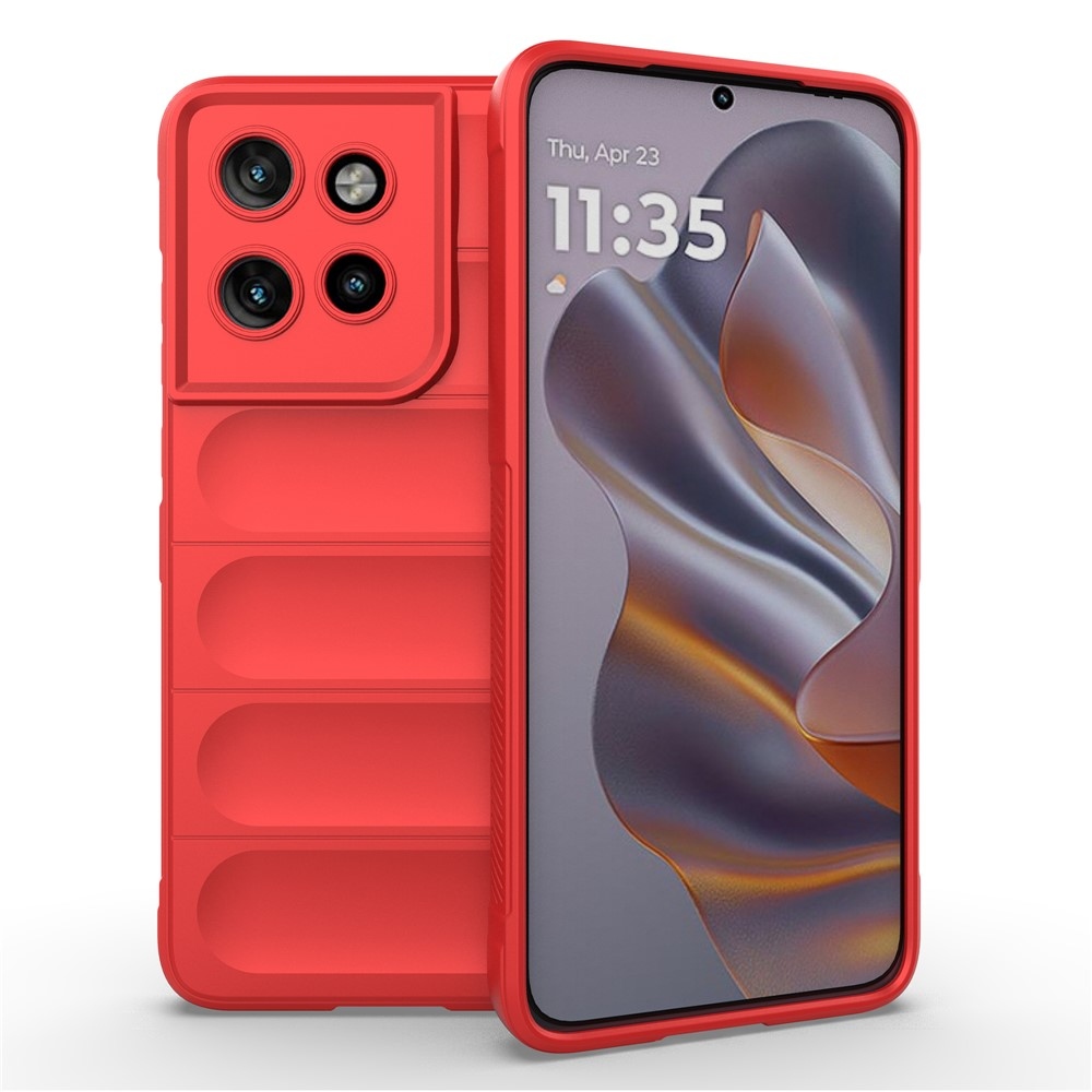 Rugg odolný gélový obal na Motorola Edge 50 Neo 5G - červený