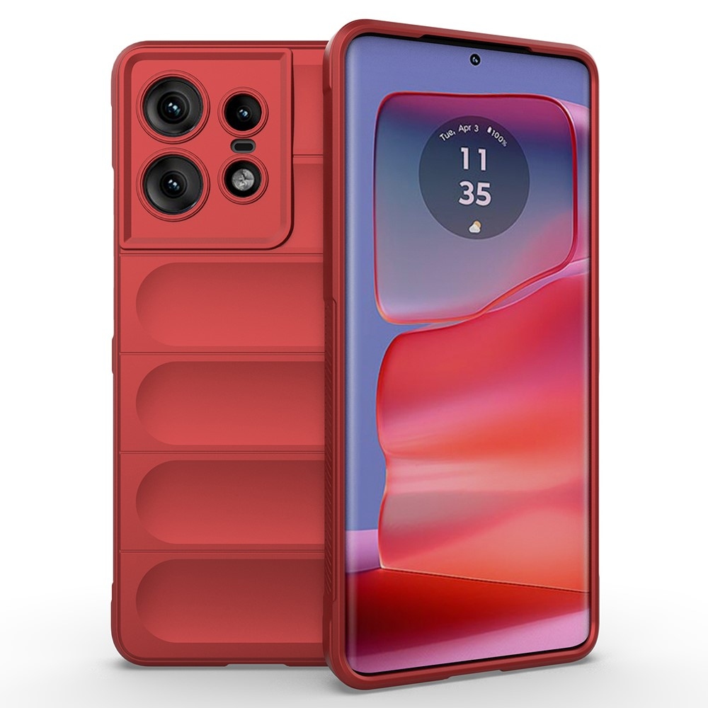 Rugg odolný gélový obal na Motorola Edge 50 Pro 5G - červený