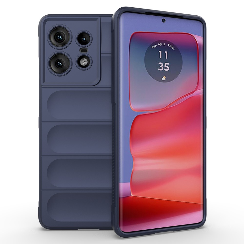 Rugg odolný gélový obal na Motorola Edge 50 Pro 5G - tmavomodrý