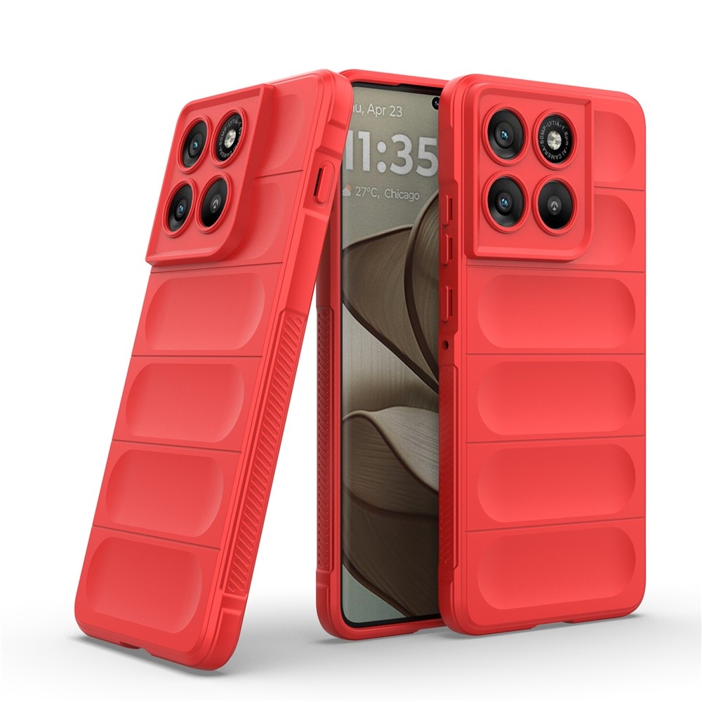 Rugg odolný gélový obal na Motorola Edge 70 5G - červený