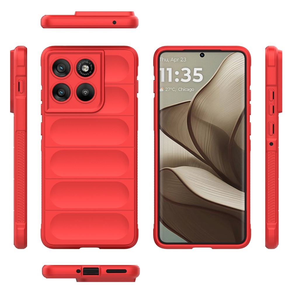 Rugg odolný gélový obal na Motorola Edge 70 5G - červený