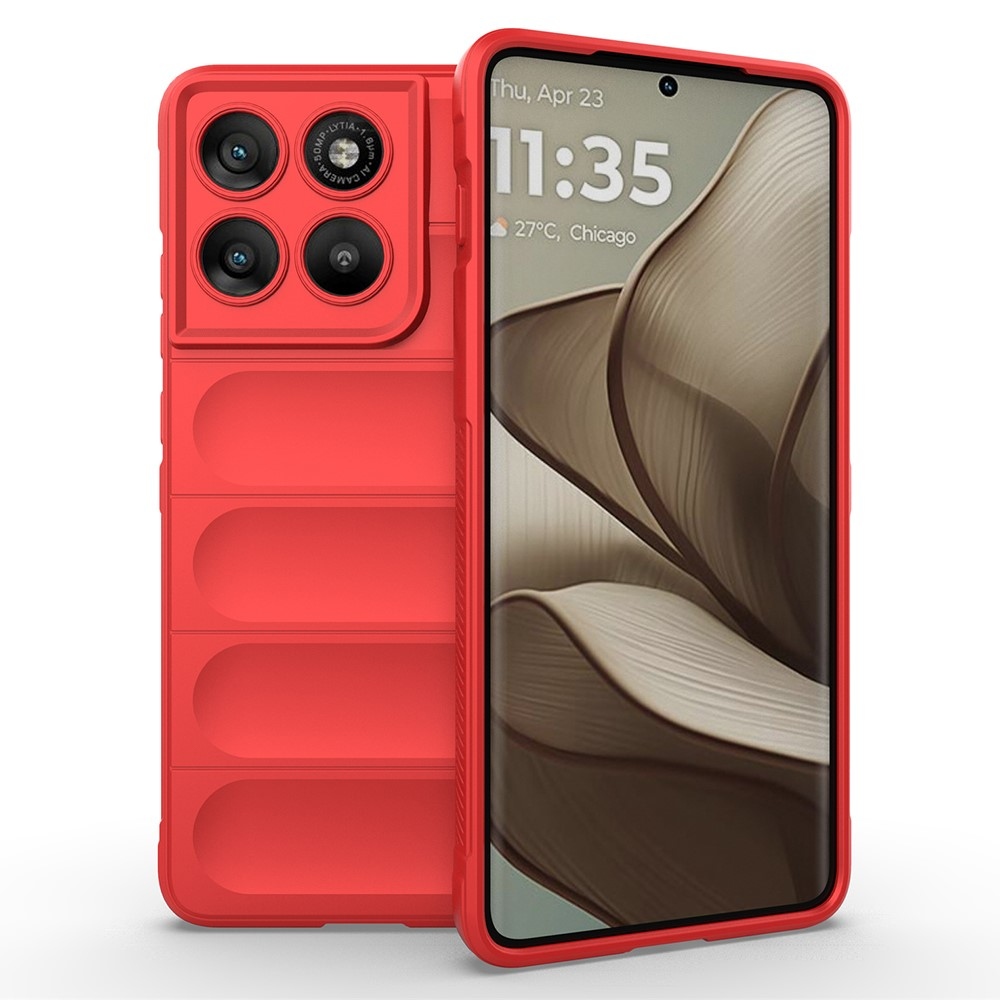 Rugg odolný gélový obal na Motorola Edge 70 5G - červený