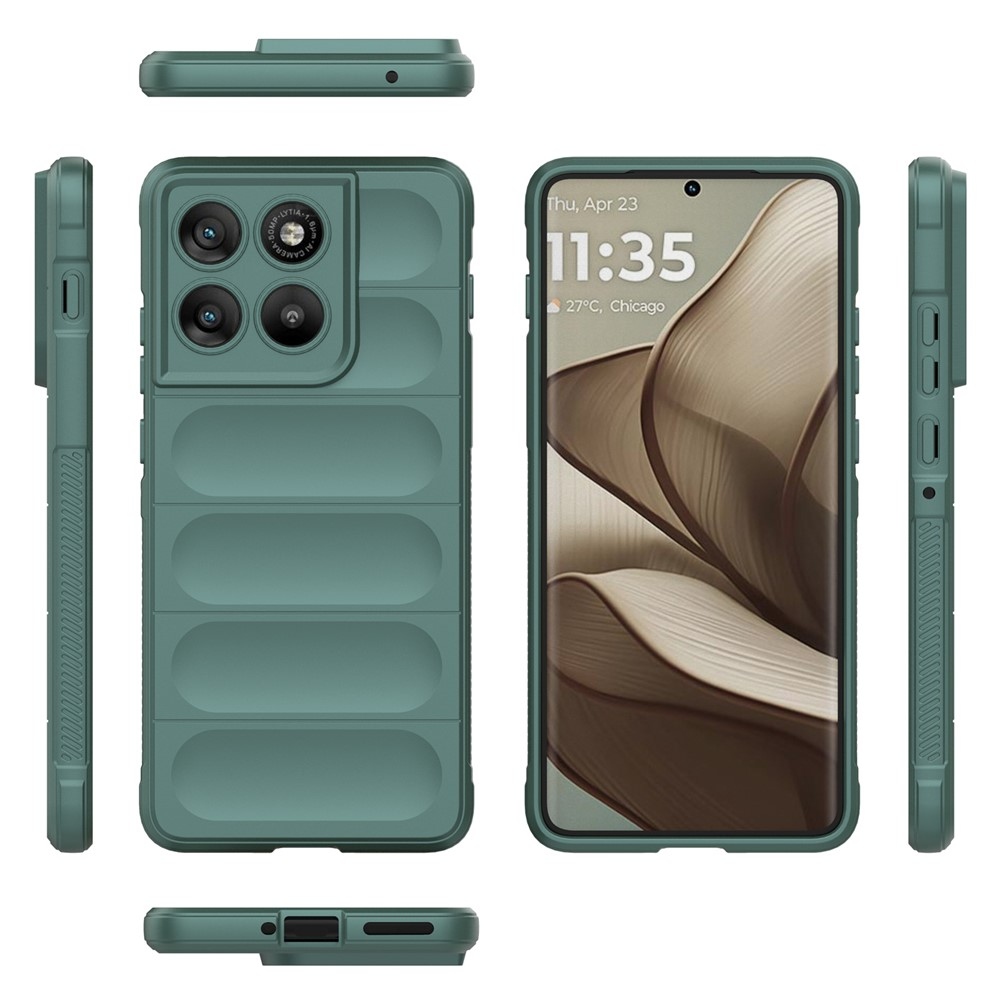 Rugg odolný gélový obal na Motorola Edge 70 5G - zelený