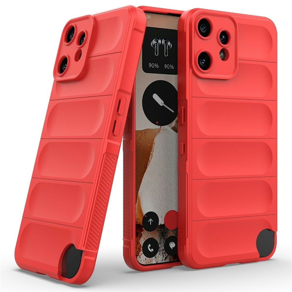 Rugg odolný gélový obal na Nothing CMF Phone 2 Pro - červený