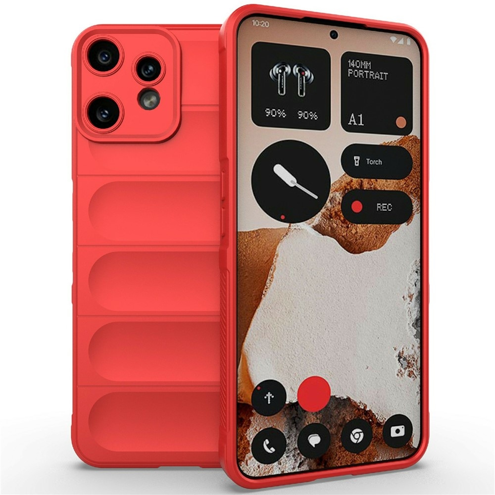 Rugg odolný gélový obal na Nothing CMF Phone 2 Pro - červený