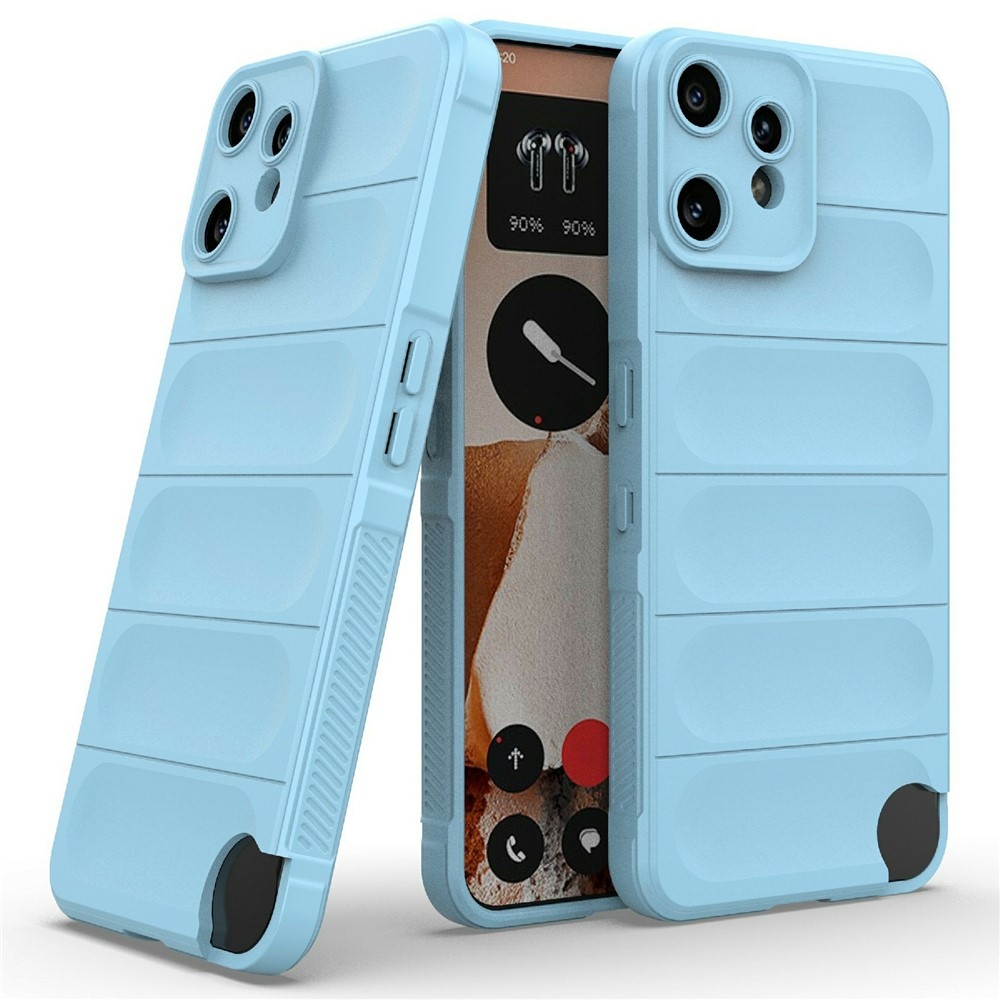 Rugg odolný gélový obal na Nothing CMF Phone 2 Pro - svetlomodrý