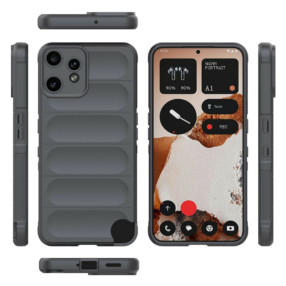 Rugg odolný gélový obal na Nothing CMF Phone 2 Pro - tmavosivý