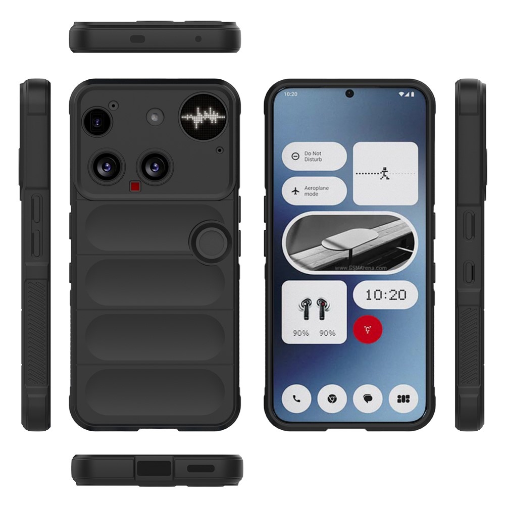 Rugg odolný gélový obal na Nothing Phone (3) 5G - čierny