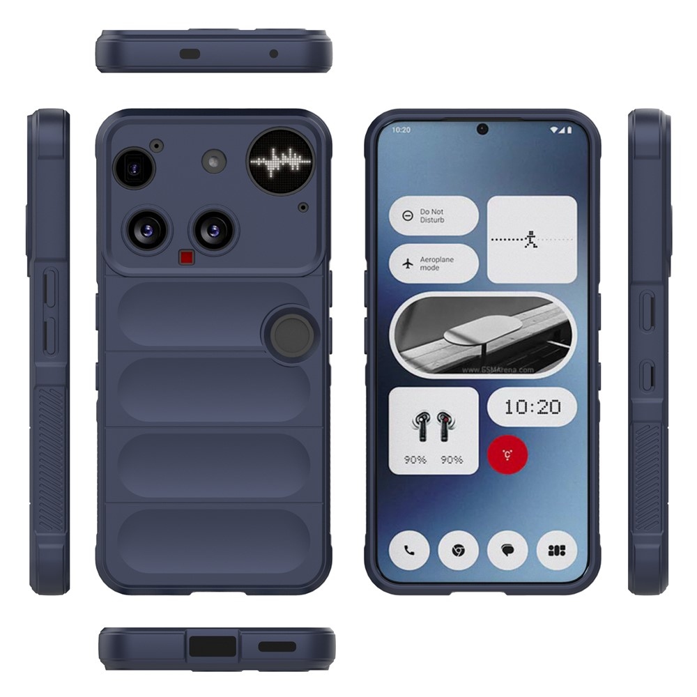 Rugg odolný gélový obal na Nothing Phone (3) 5G - tmavomodrý