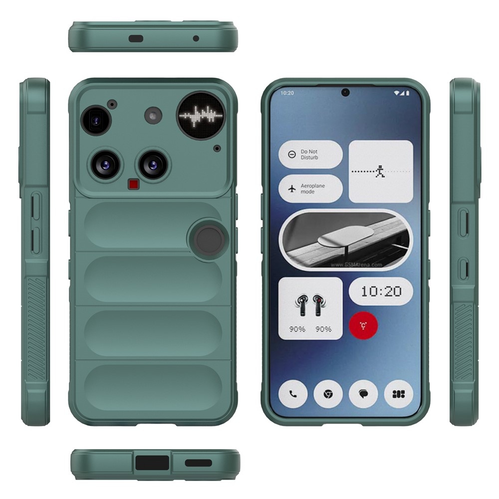 Rugg odolný gélový obal na Nothing Phone (3) 5G - zelený
