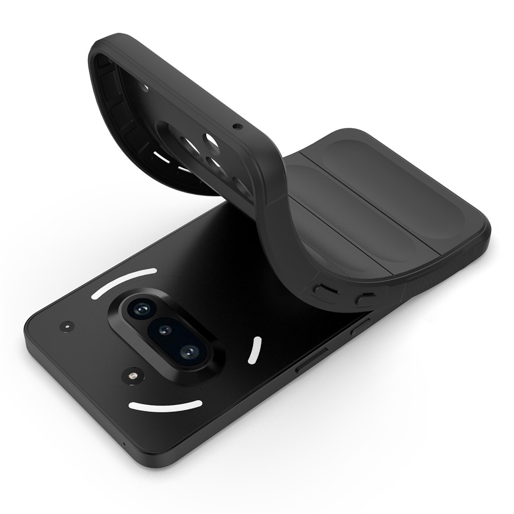 Rugg odolný gélový obal na Nothing Phone (3a) - čierny