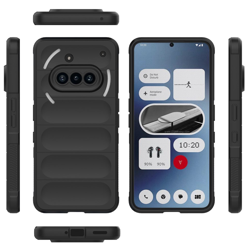 Rugg odolný gélový obal na Nothing Phone (3a) - čierny