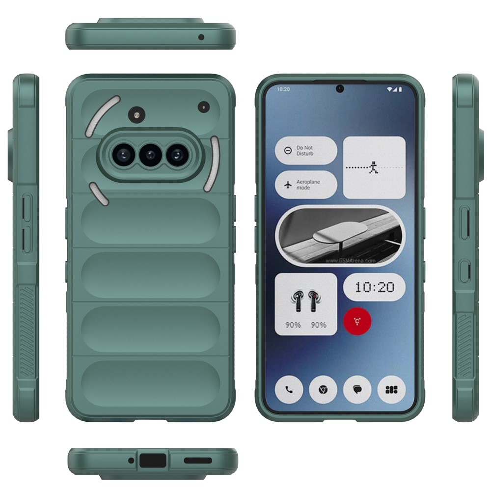 Rugg odolný gélový obal na Nothing Phone (3a) - zelený