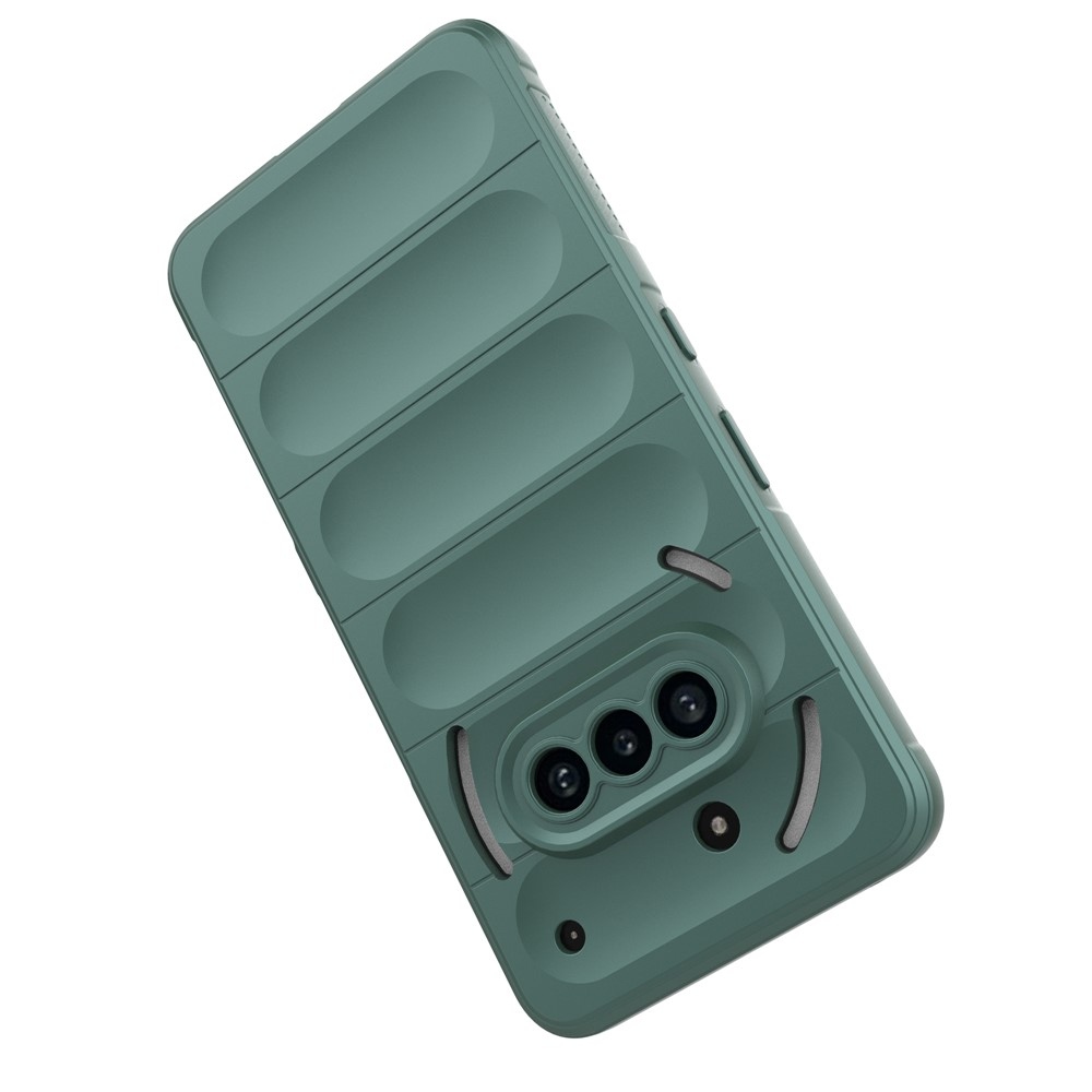 Rugg odolný gélový obal na Nothing Phone (3a) - zelený