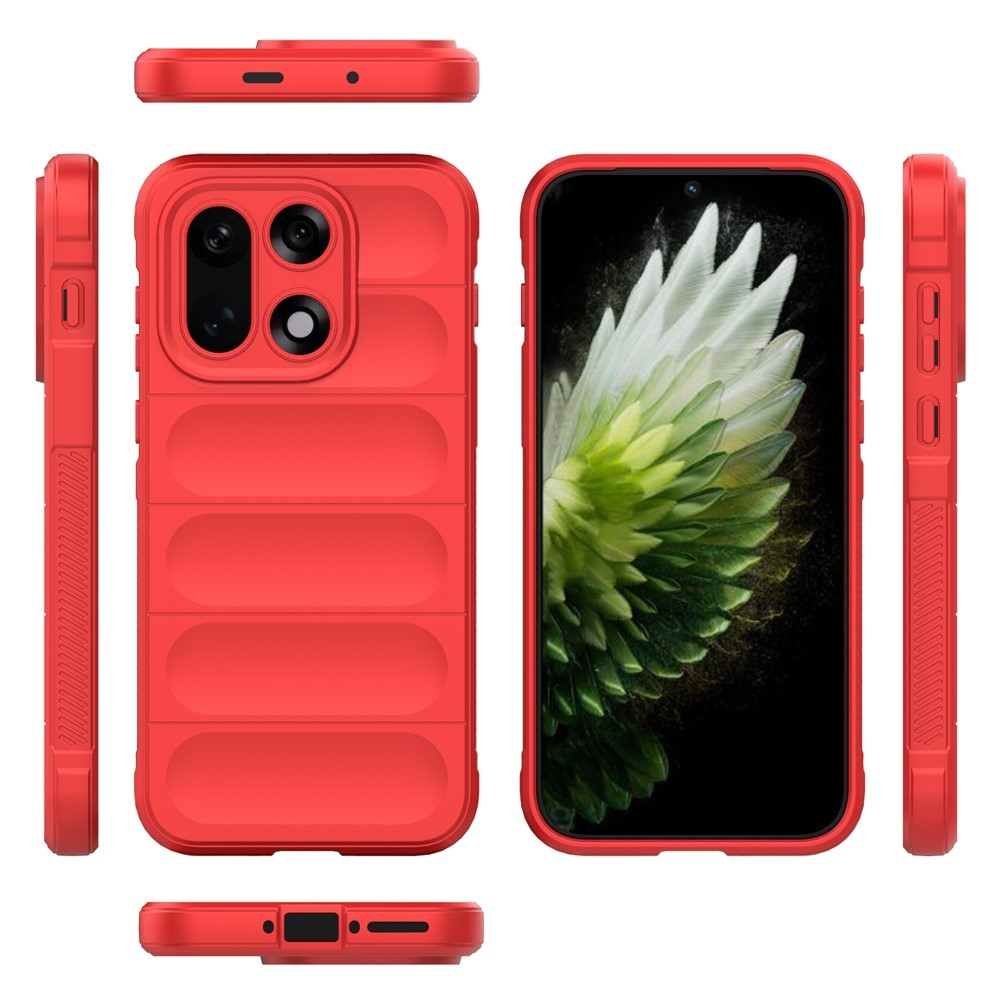 Rugg odolný gélový obal na OnePlus 15 5G - červený