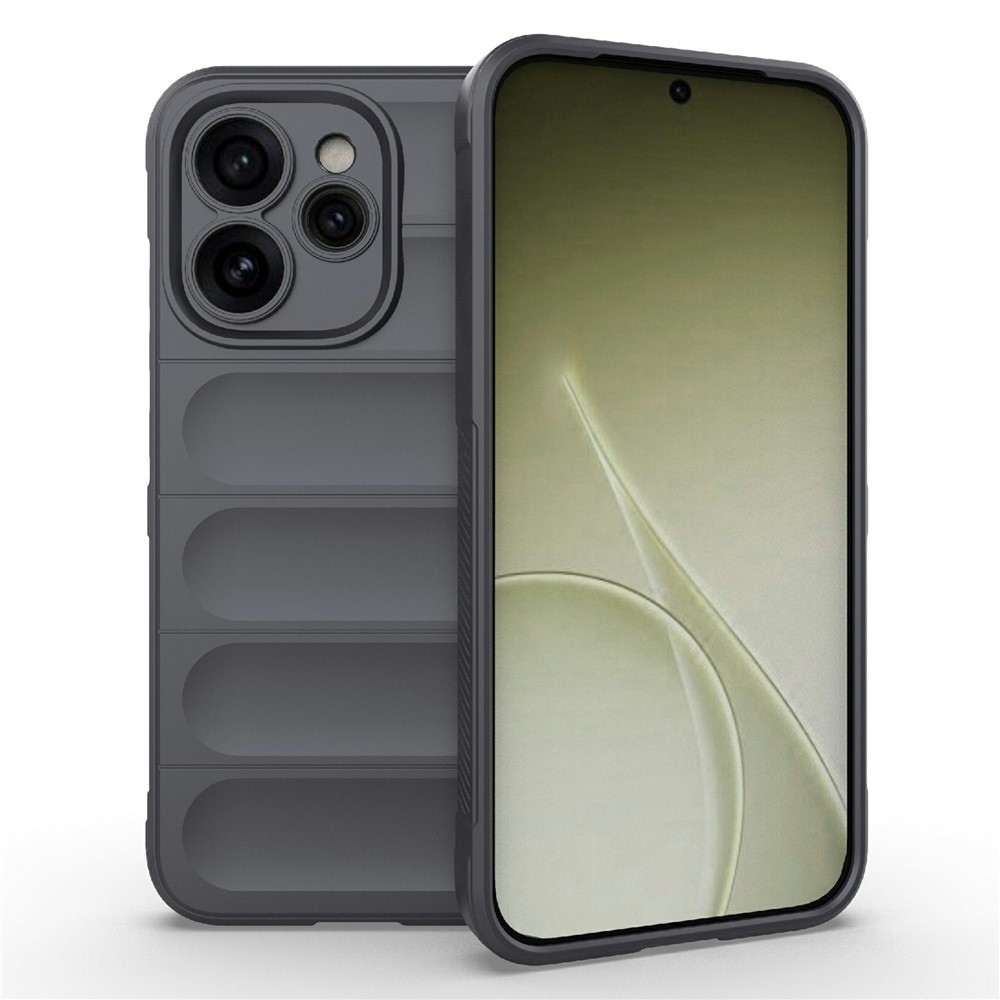 Rugg odolný gélový obal na Oppo Reno 15 Pro 5G - tmavošedé
