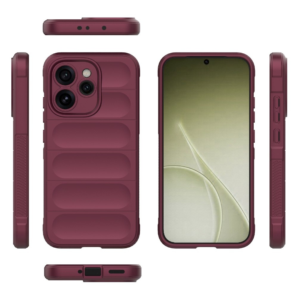 Rugg odolný gélový obal na Oppo Reno 15 Pro 5G - vínový