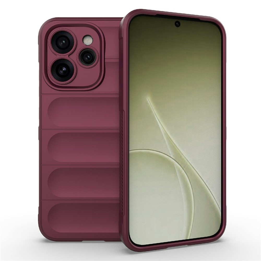 Rugg odolný gélový obal na Oppo Reno 15 Pro 5G - vínový