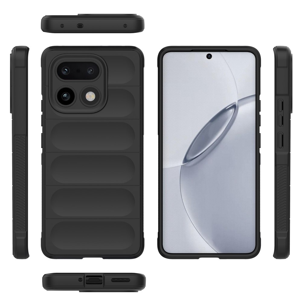 Rugg odolný gélový obal na Realme 16 Pro + 5G - čierny