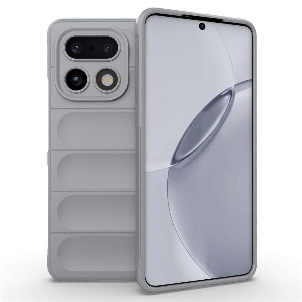 Rugg odolný gélový obal na Realme 16 Pro+ 5G - svetlosivý