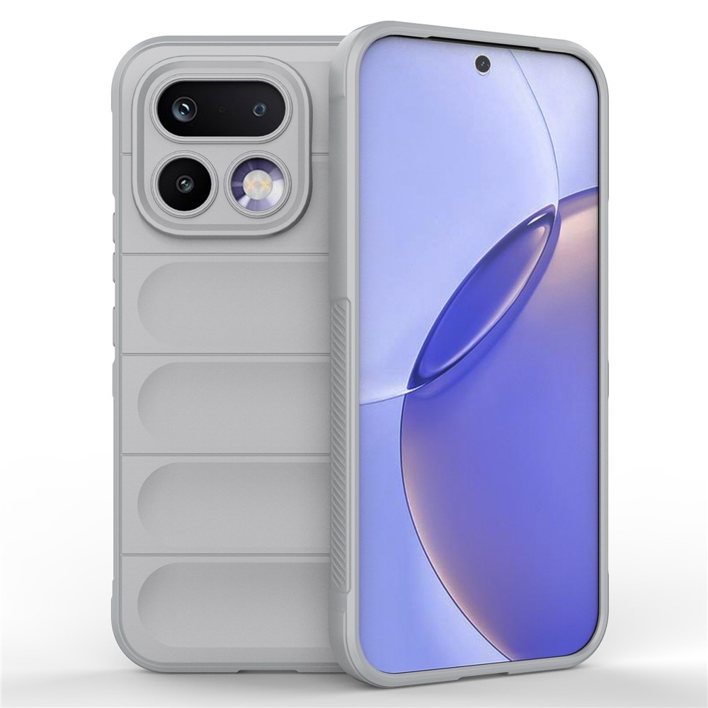 Rugg odolný gélový obal na Realme 16 Pro 5G - svetlosivý