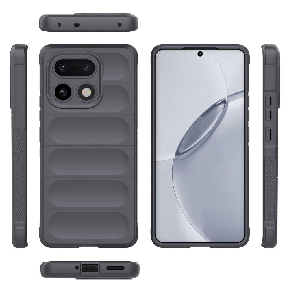 Rugg odolný gélový obal na Realme 16 Pro+ 5G - tmavosivý