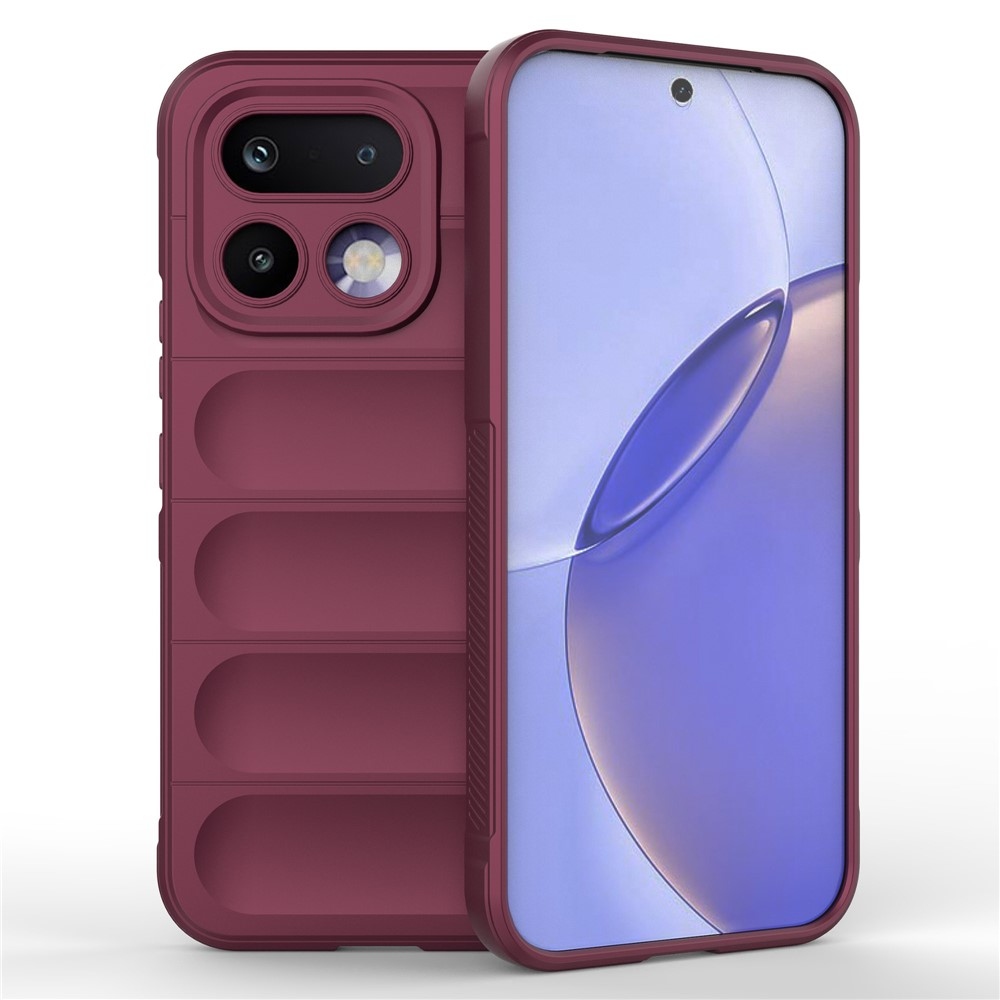 Rugg odolný gélový obal na Realme 16 Pro 5G - vínový