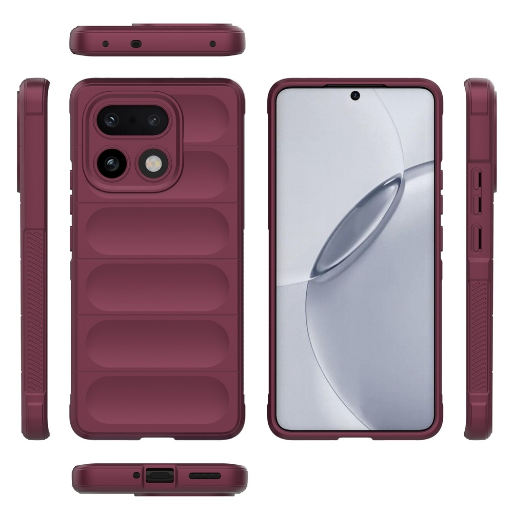 Rugg odolný gélový obal na Realme 16 Pro + 5G - vínový