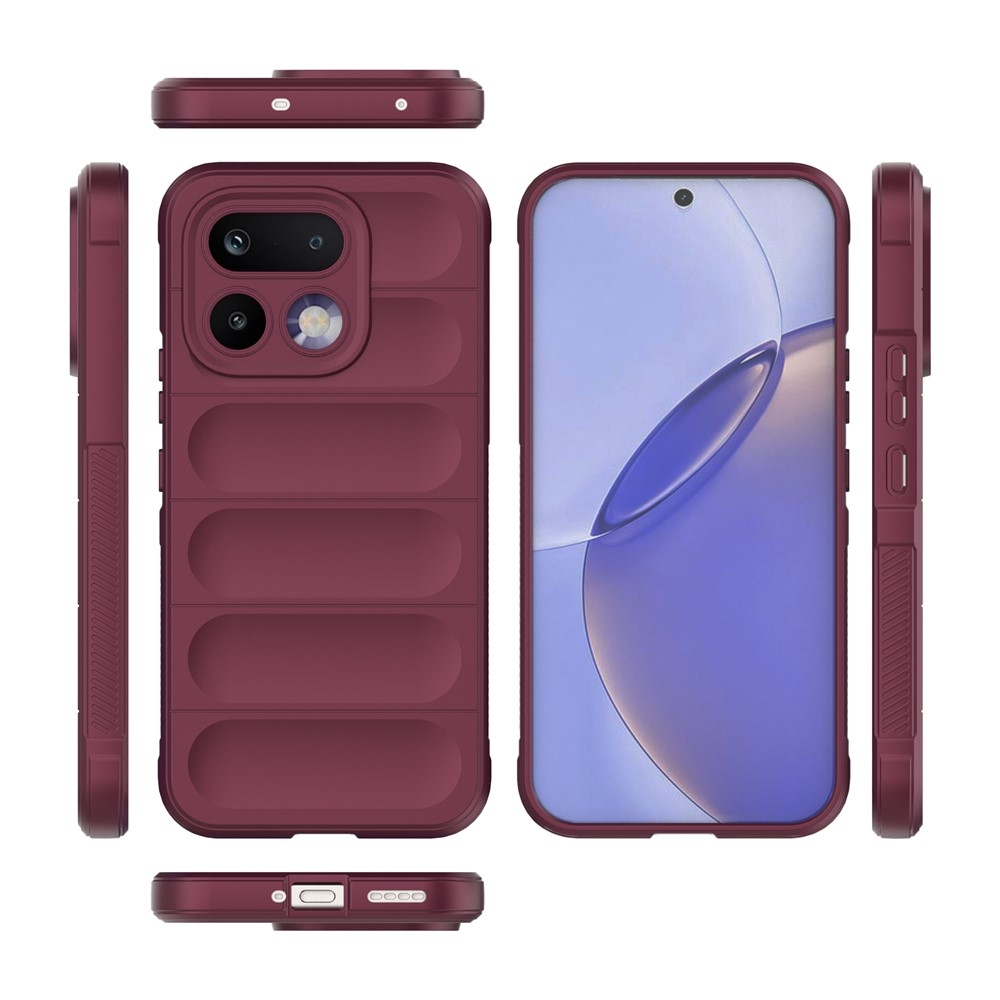 Rugg odolný gélový obal na Realme 16 Pro 5G - vínový