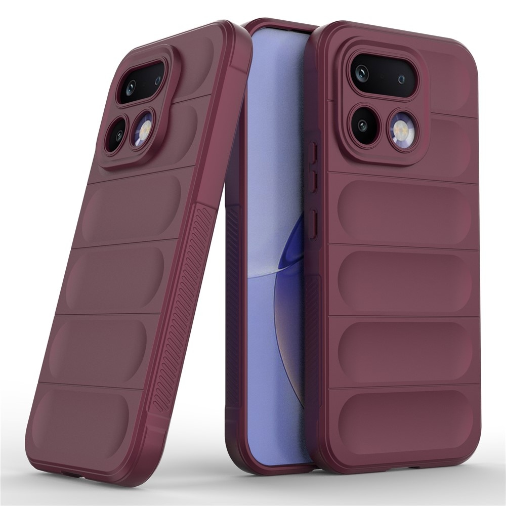 Rugg odolný gélový obal na Realme 16 Pro 5G - vínový