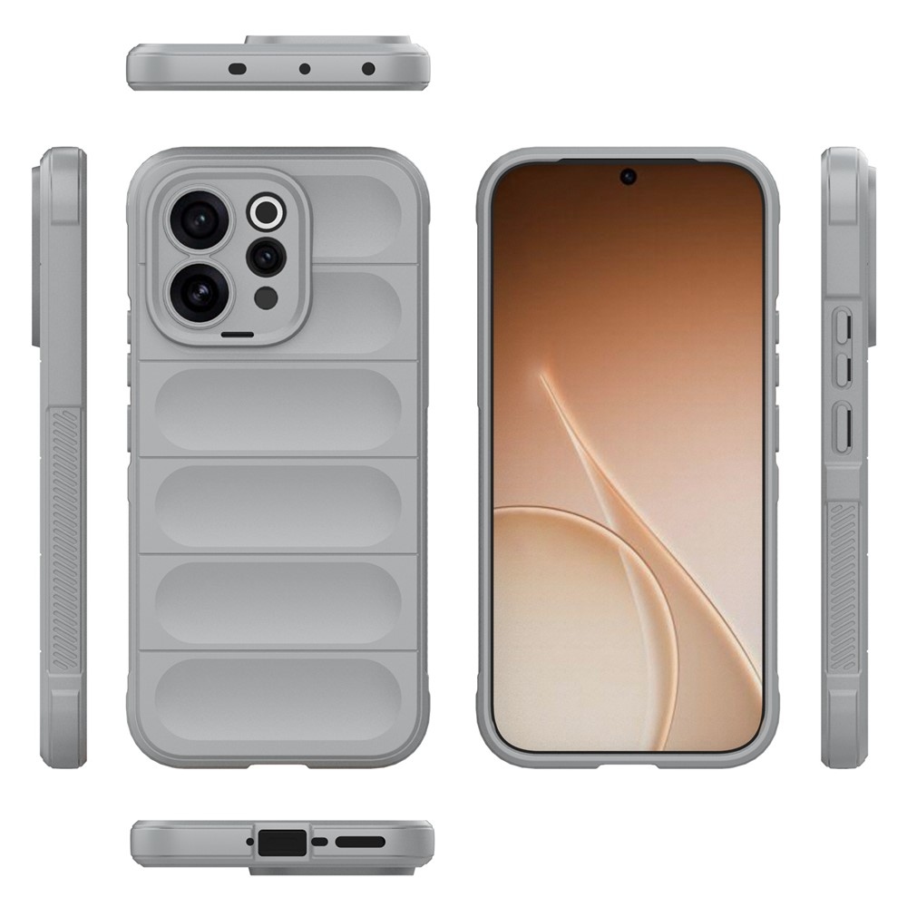 Rugg odolný gélový obal na Vivo V70 5G - svetlosivý
