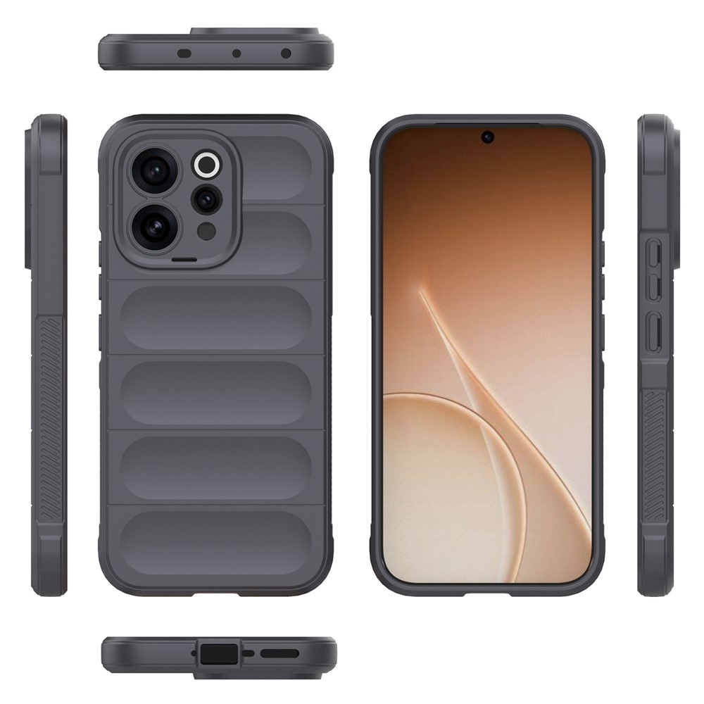 Rugg odolný gélový obal na Vivo V70 5G - tmavosivý