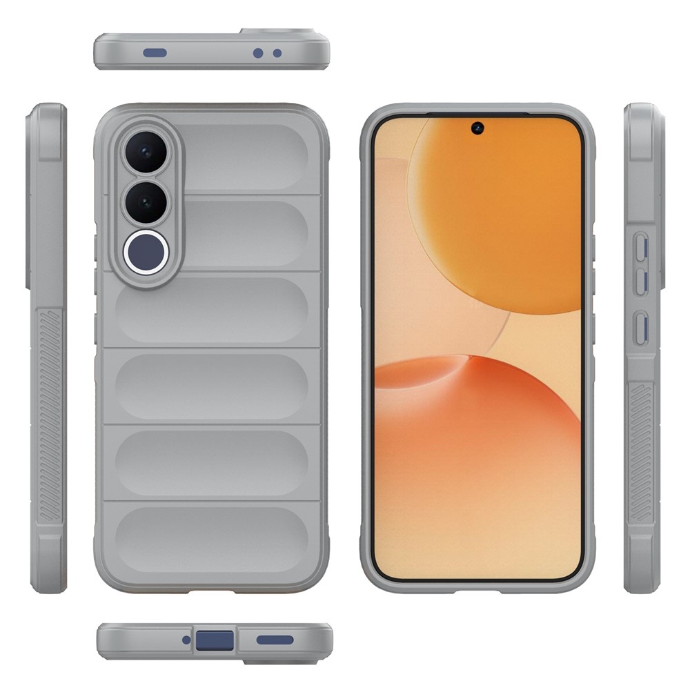 Rugg odolný gélový obal na Vivo V70 FE 5G - svetlosivý