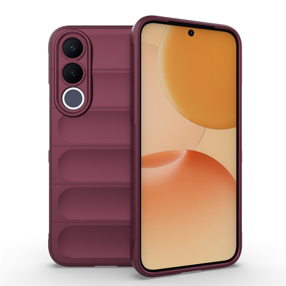 Rugg odolný gélový obal na Vivo V70 FE 5G - vínový