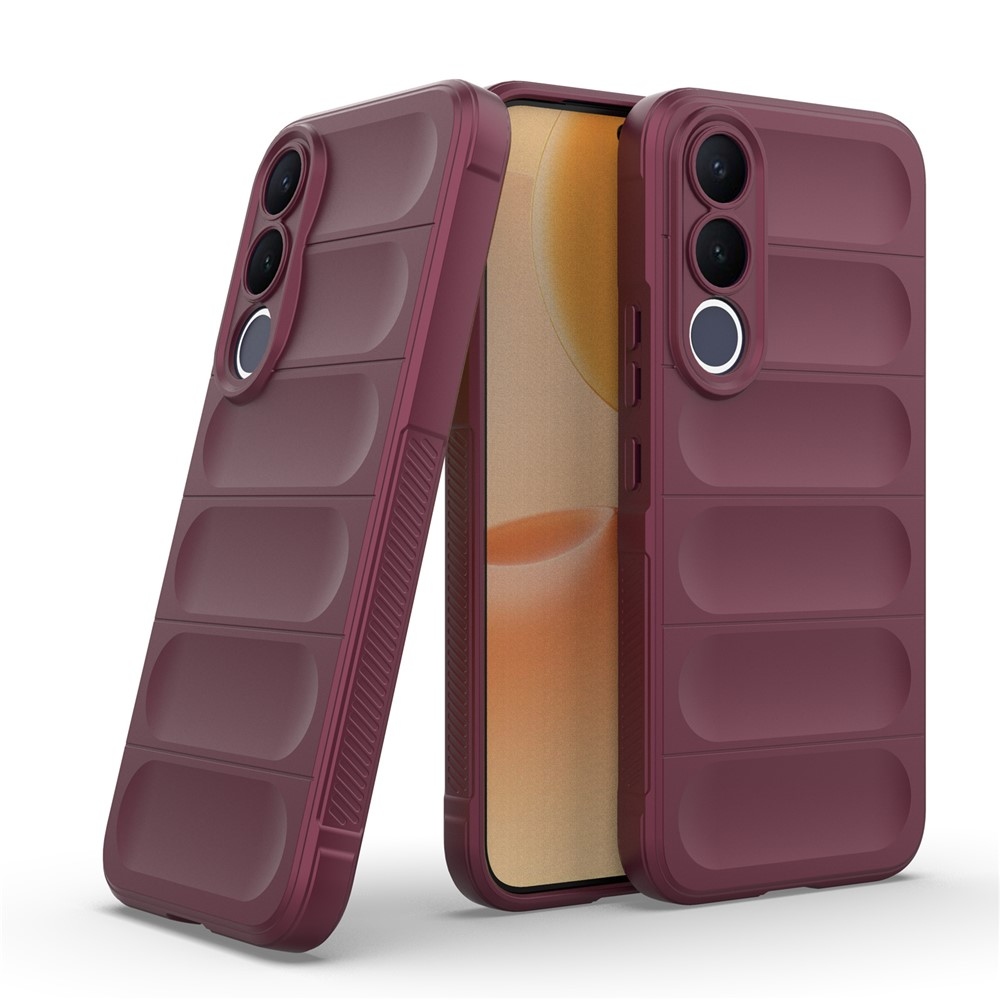 Rugg odolný gélový obal na Vivo V70 FE 5G - vínový