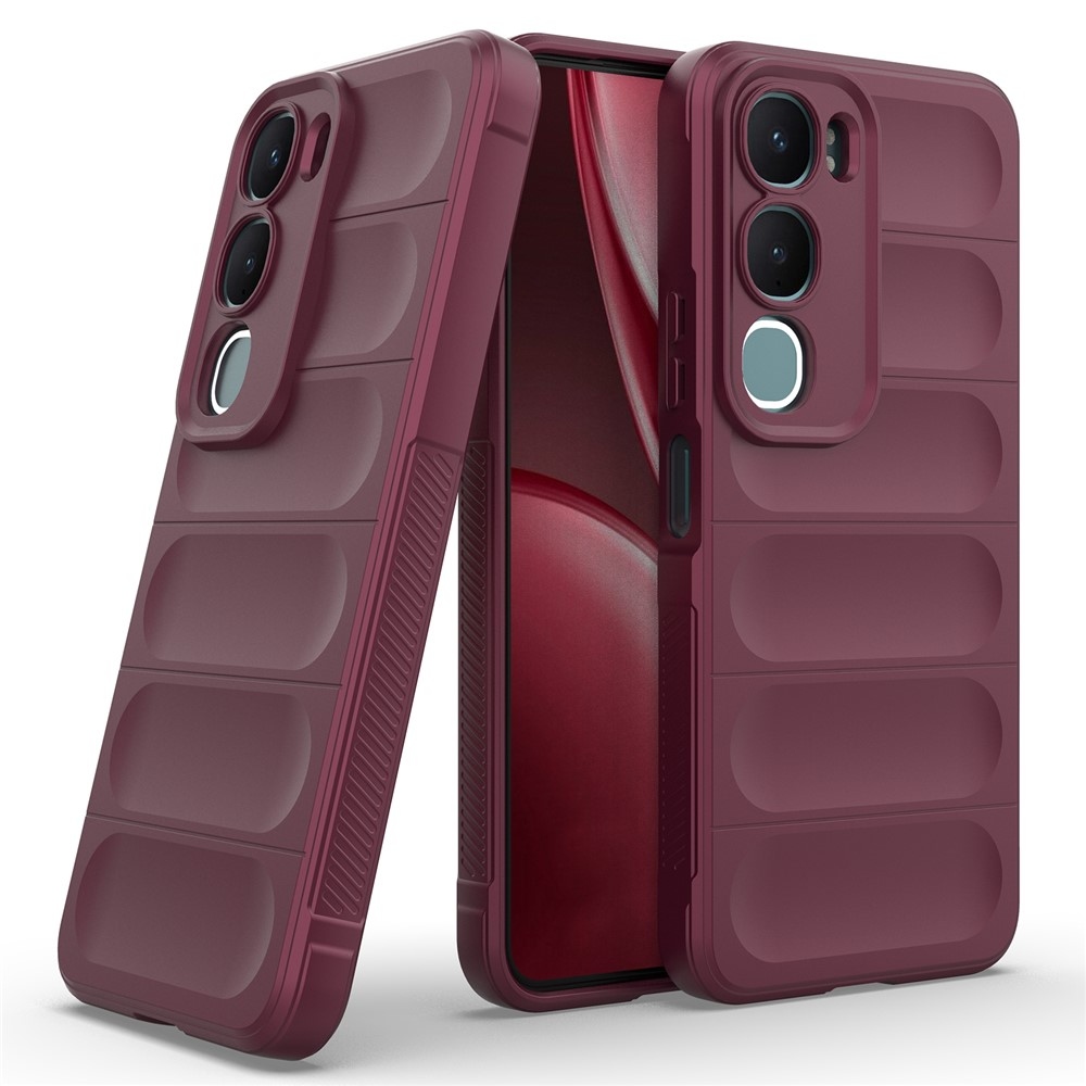 Rugg odolný gélový obal na Vivo Y21d/Vivo Y31 5G - vínový