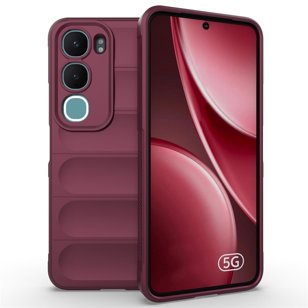 Rugg odolný gélový obal na Vivo Y21d/Vivo Y31 5G - vínový