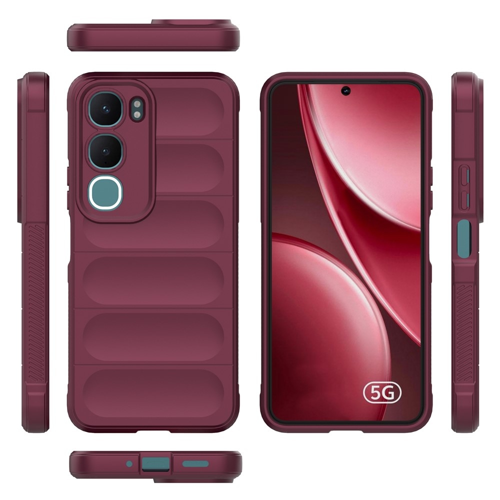 Rugg odolný gélový obal na Vivo Y21d/Vivo Y31 5G - vínový