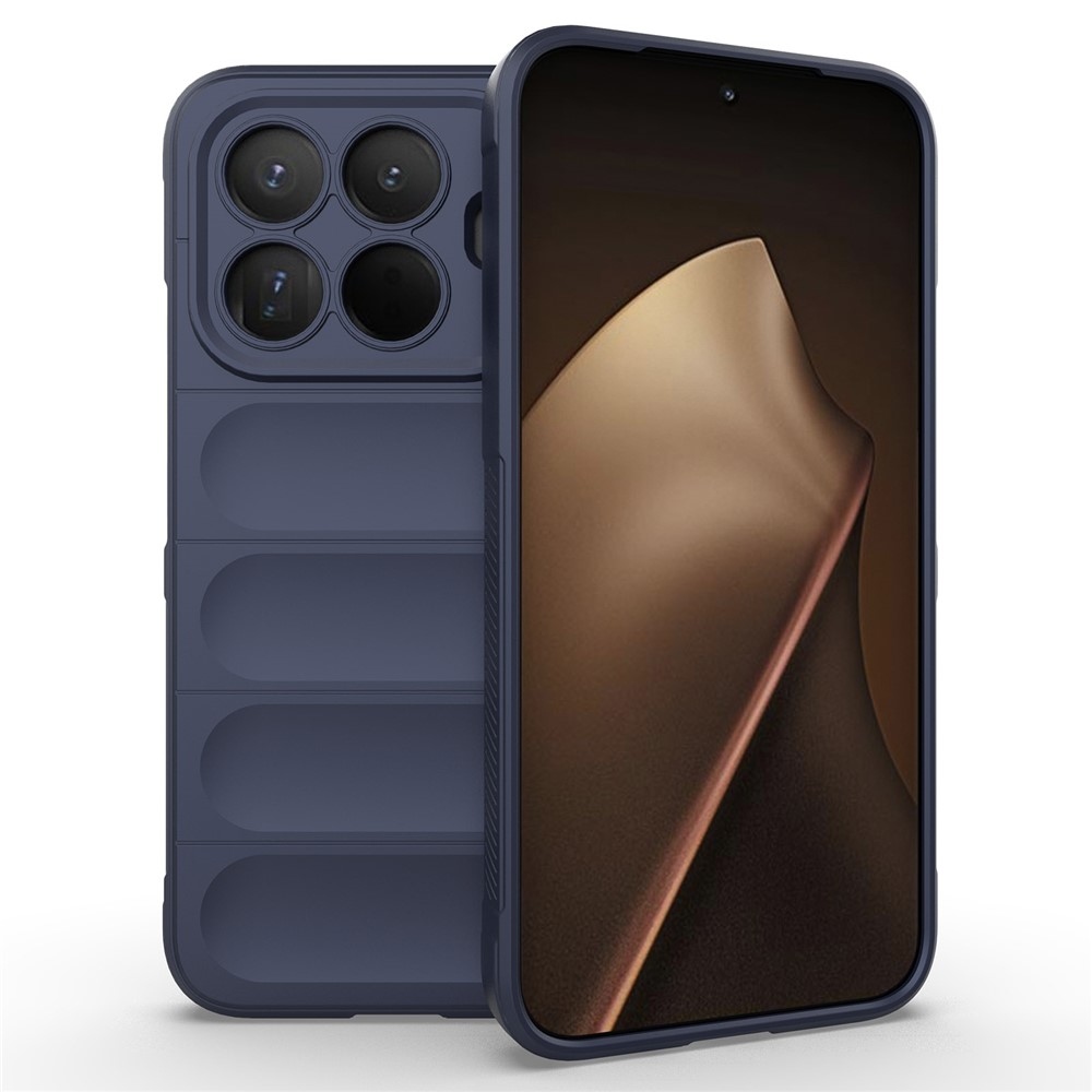 Rugg odolný gélový obal na Xiaomi 15T Pro - tmavomodrý