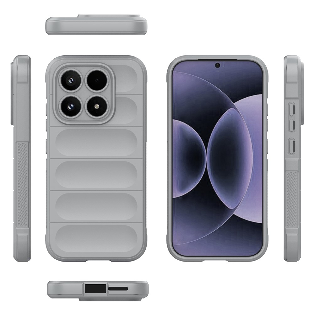 Rugg odolný gélový obal na Xiaomi 17 - svetlosivý