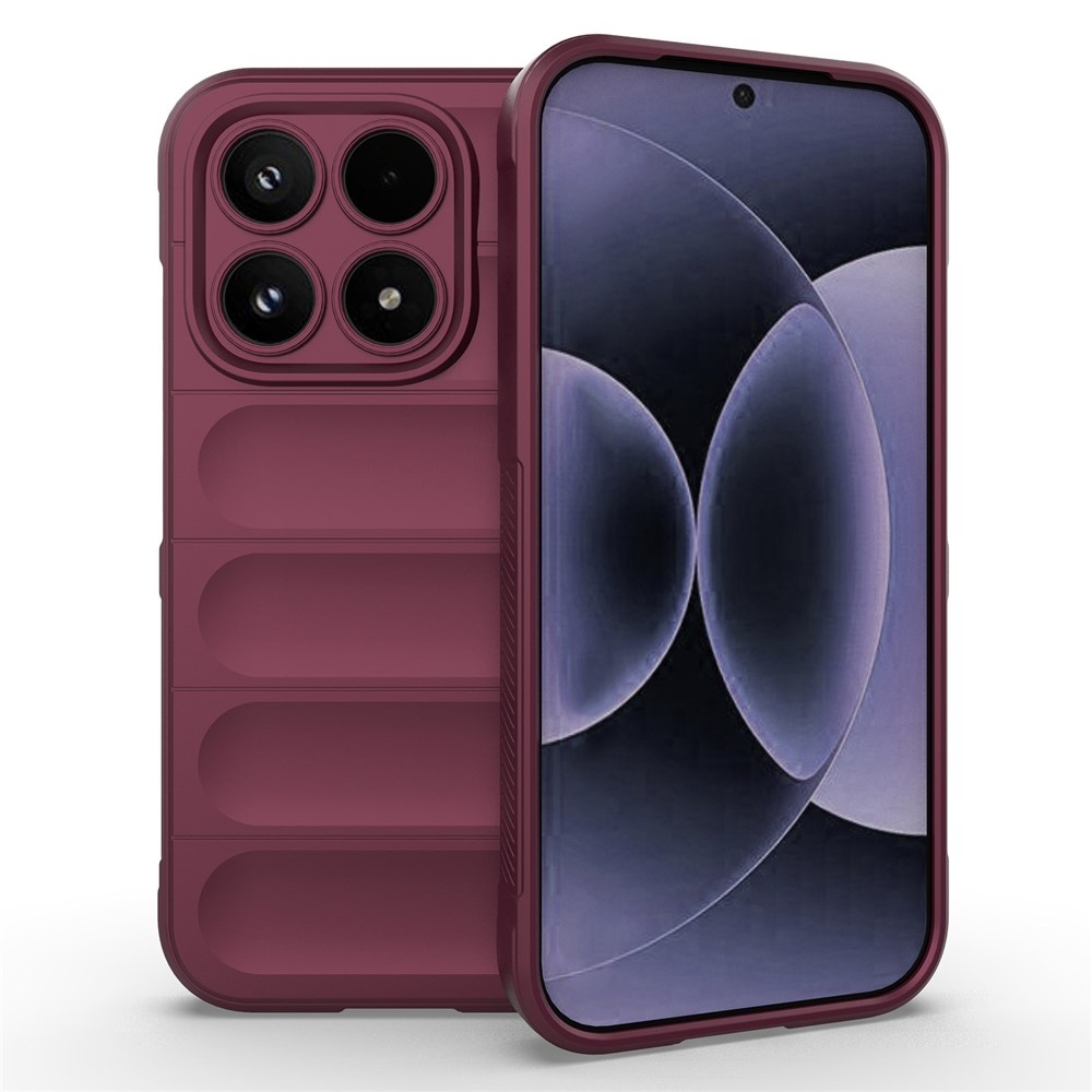 Rugg odolný gélový obal na Xiaomi 17 - vínový