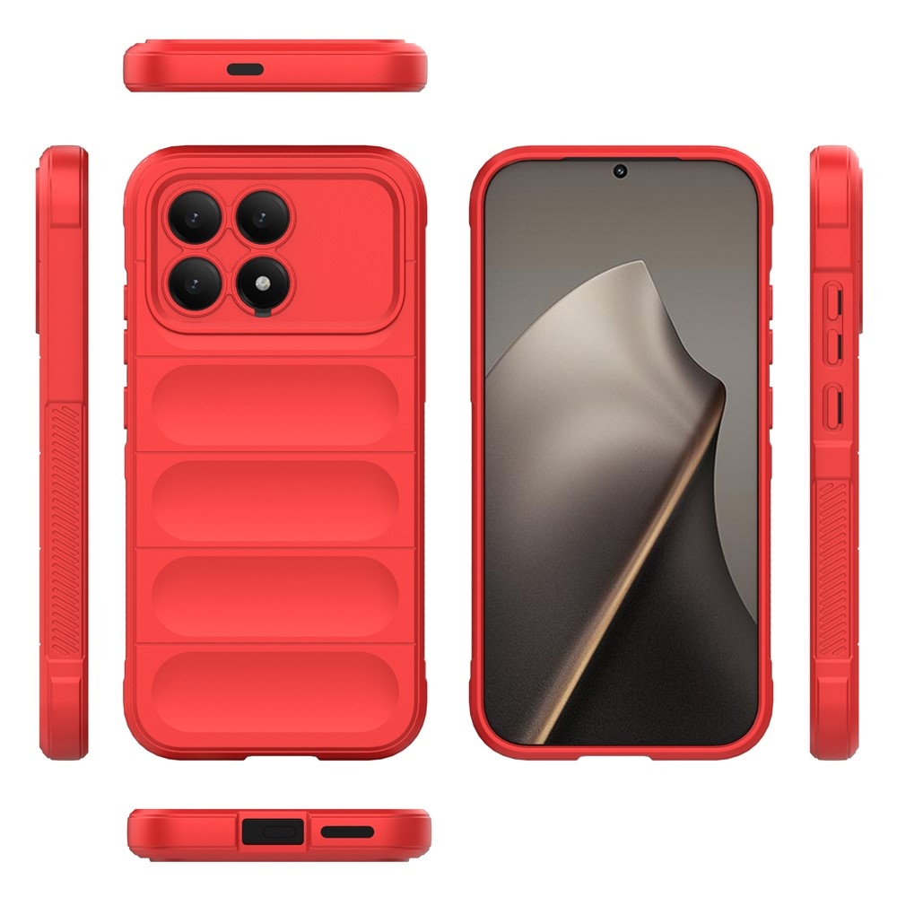 Rugg odolný gélový obal na Xiaomi Poco F8 Pro 5G - červený