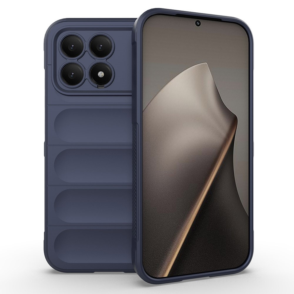 Rugg odolný gélový obal na Xiaomi Poco F8 Pro 5G - tmavomodrý