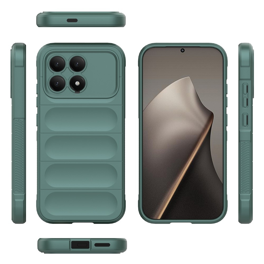 Rugg odolný gélový obal na Xiaomi Poco F8 Pro 5G - zelený