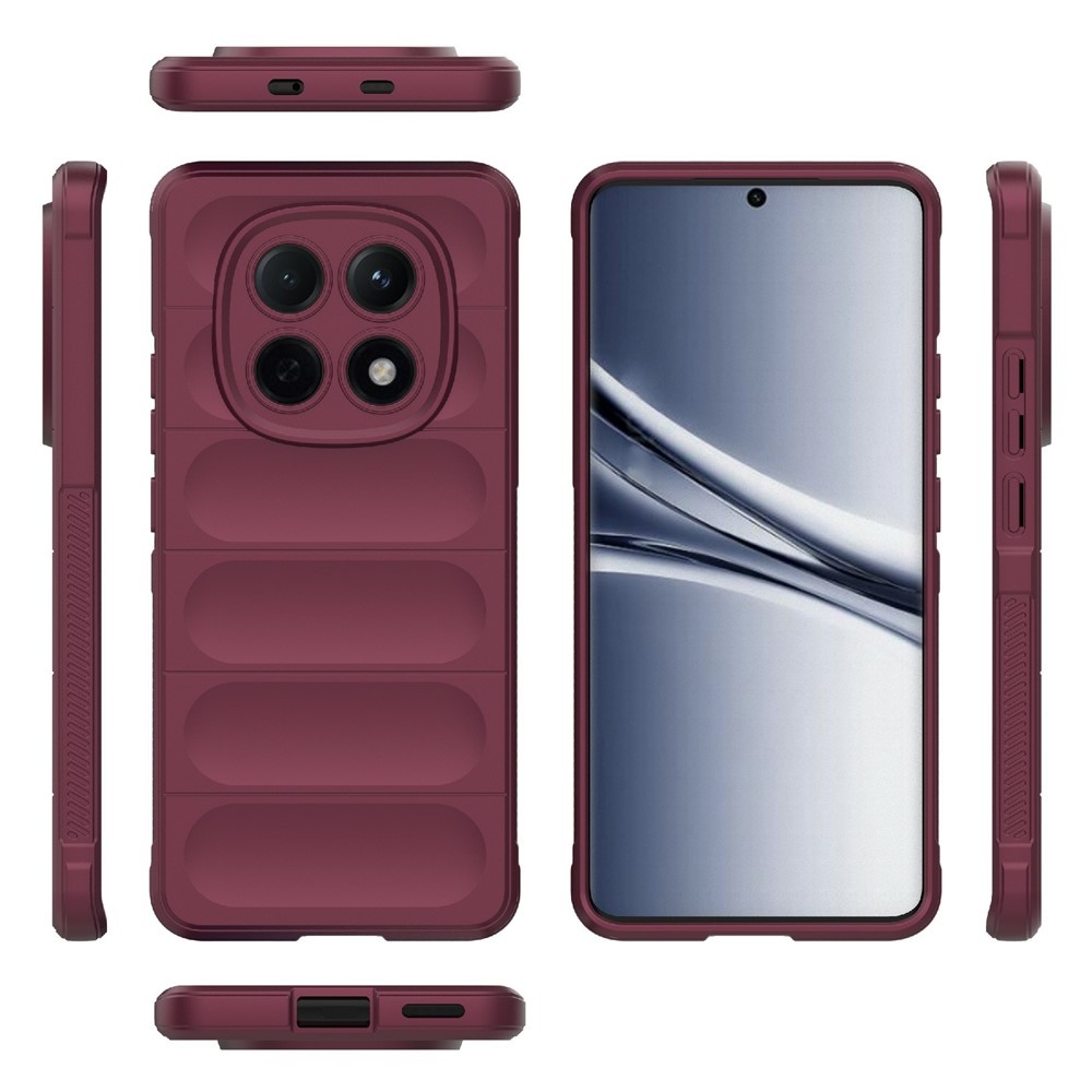 Rugg odolný gélový obal na Xiaomi Poco M8 5G/Redmi Note 15 5G - vínový